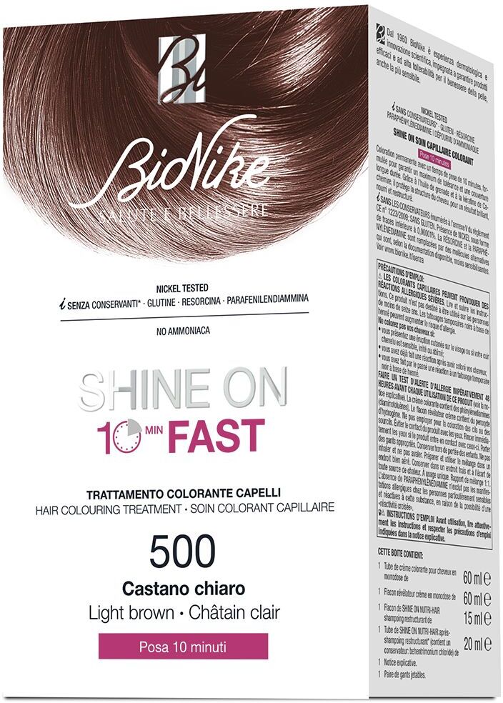 Bionike Shine On Fast Tinta Per Capelli Castano Chiaro 500