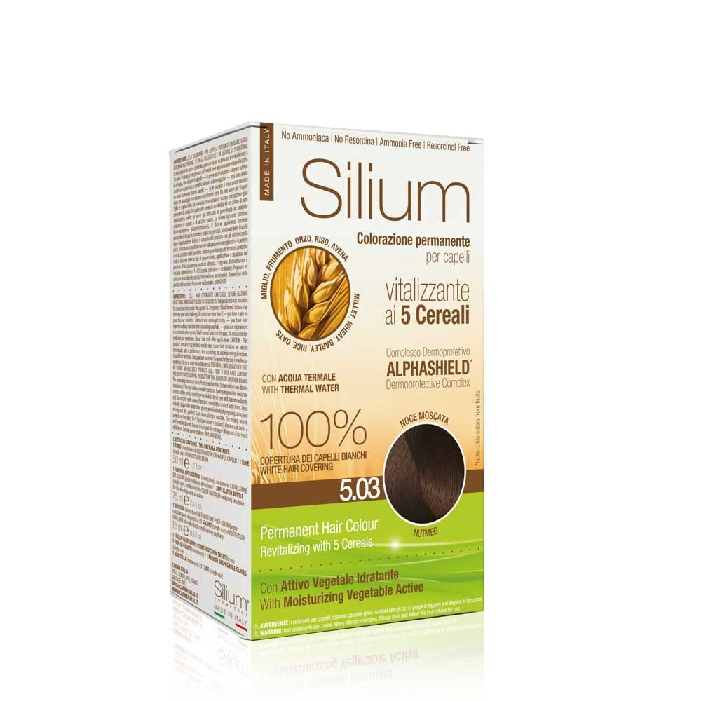 Silium Colorazione Permanente Capelli Crema Noce Moscata 5.03