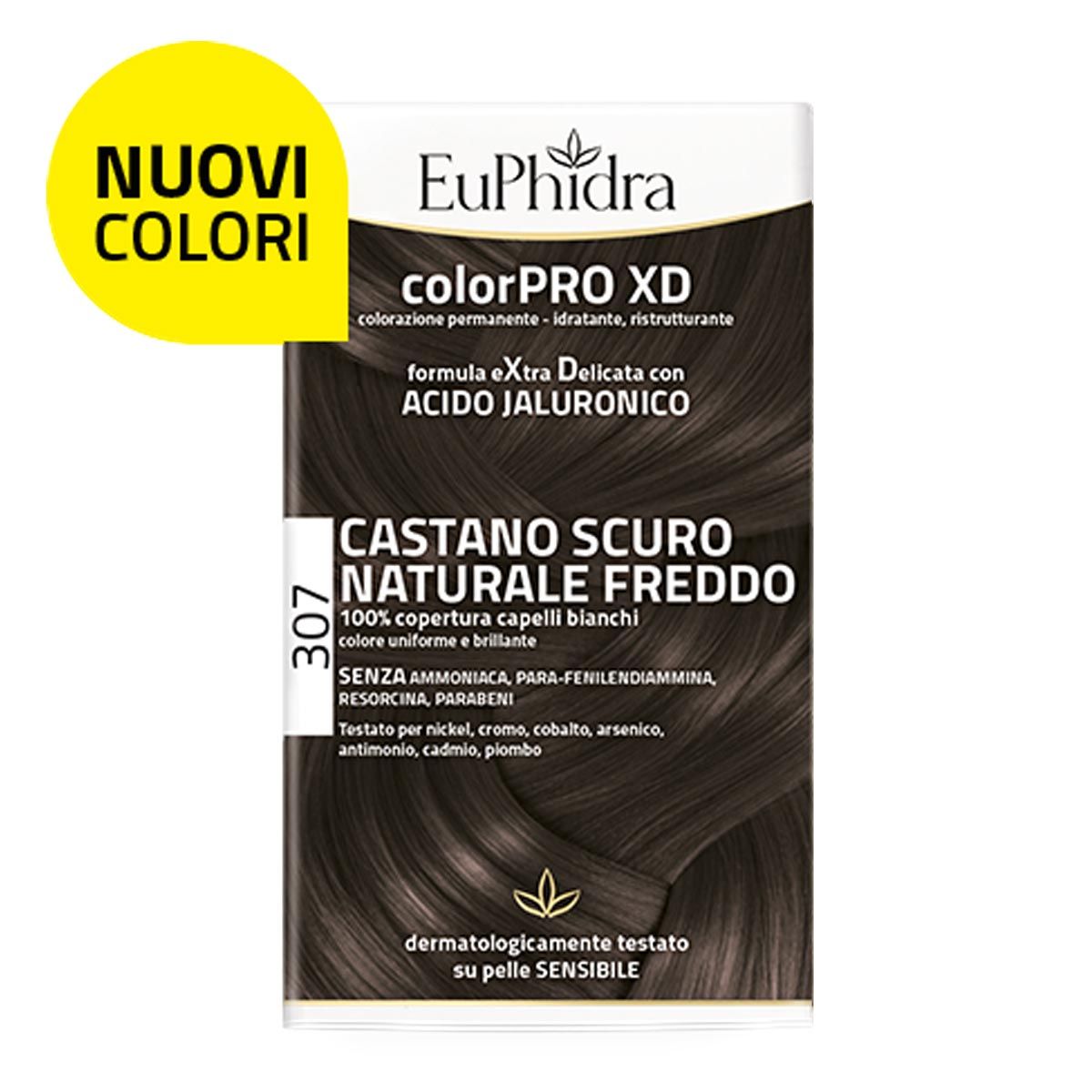 Euphidra Colorpro Xd 307 Tinta Capelli Castano Scuro Naturale Freddo