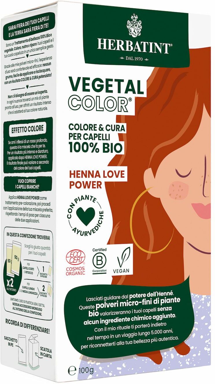 Herbatint Vegetal Henna Love Power Colorazione Capelli 100g