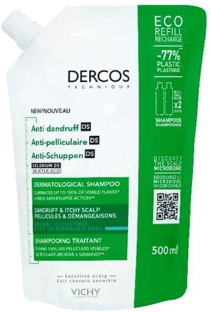 Vichy Dercos Dt Antidandruf Oily Refill 500ml