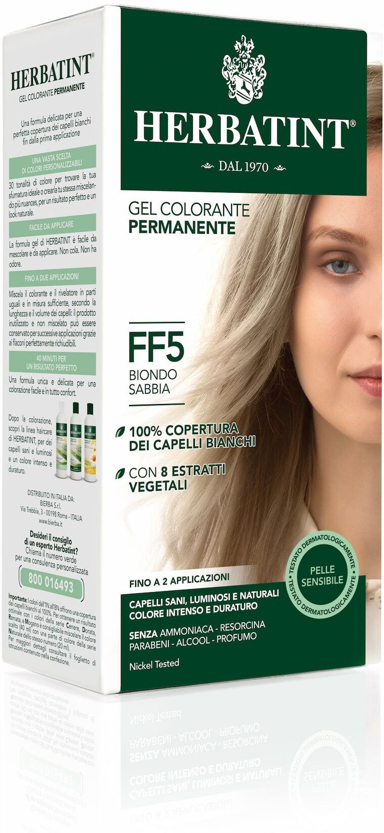 Herbatint Gel Colorante Permanente Ff5 Biondo Sabbia 150ml