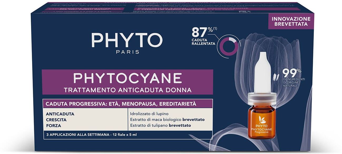 Phyto Phytocyane Trattamento Caduta Capelli Progressiva Donna 12 Fiale