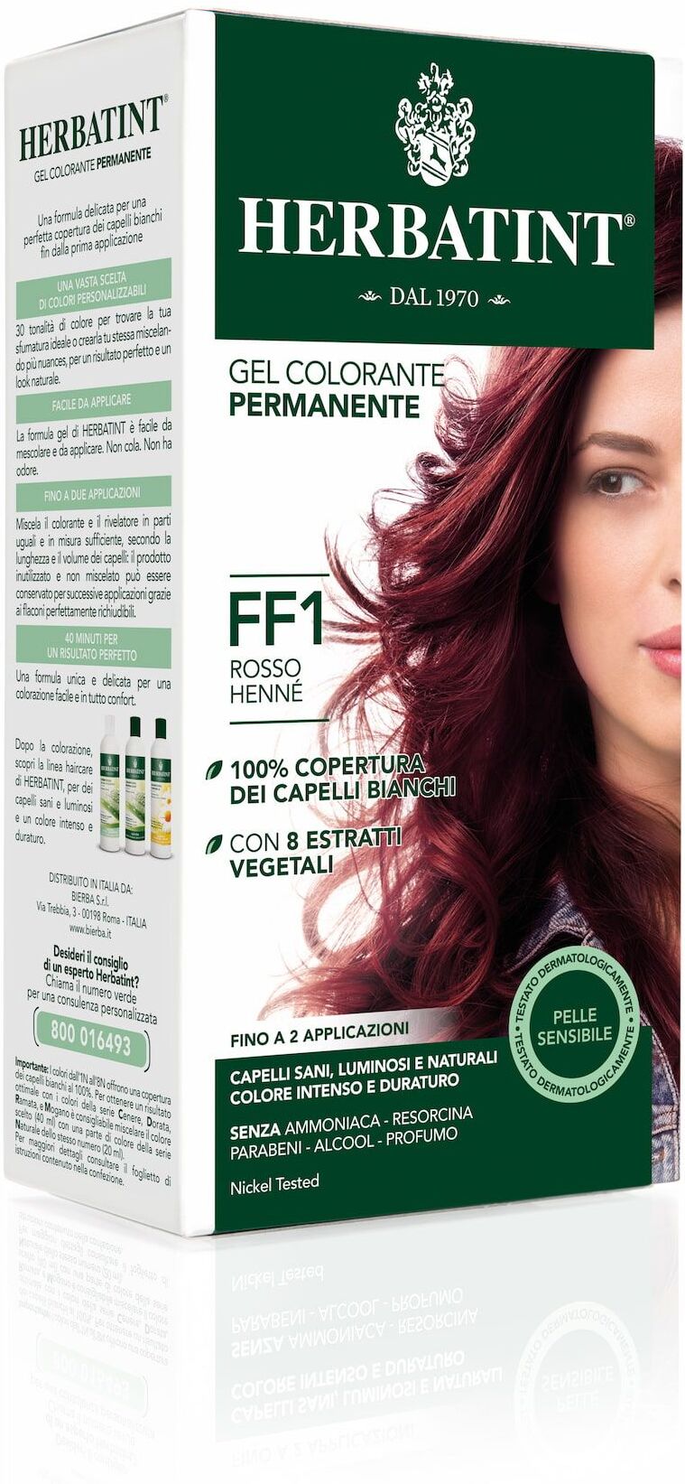 Herbatint Gel Colorante Permanente Ff1 Rosso Henné 150ml