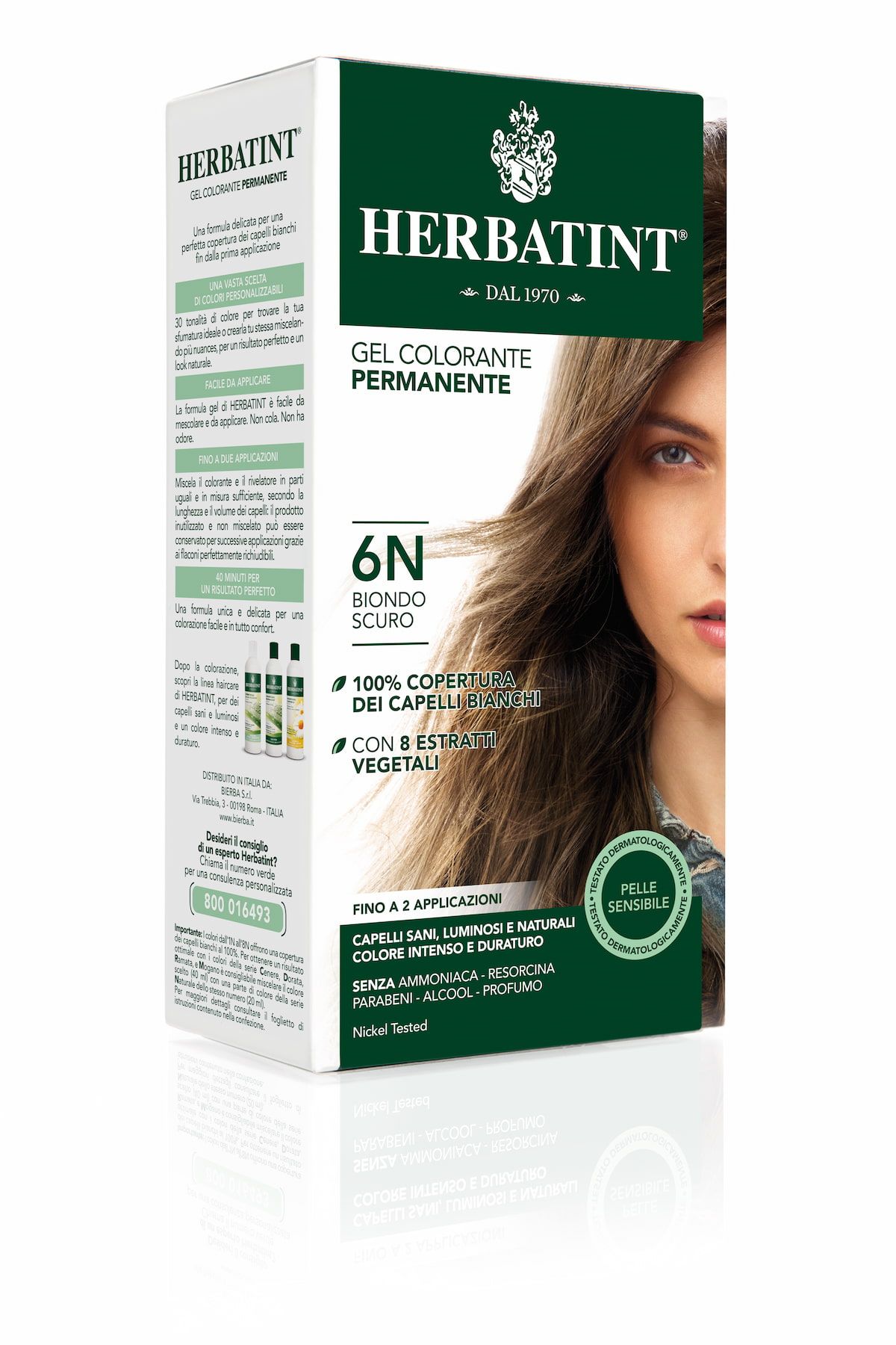 Herbatint Gel Colorante Permanente 6n Biondo Scuro 150ml