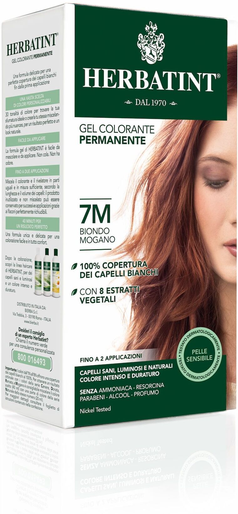 Herbatint Gel Colorante Permanente 7m Biondo Mogano 150ml