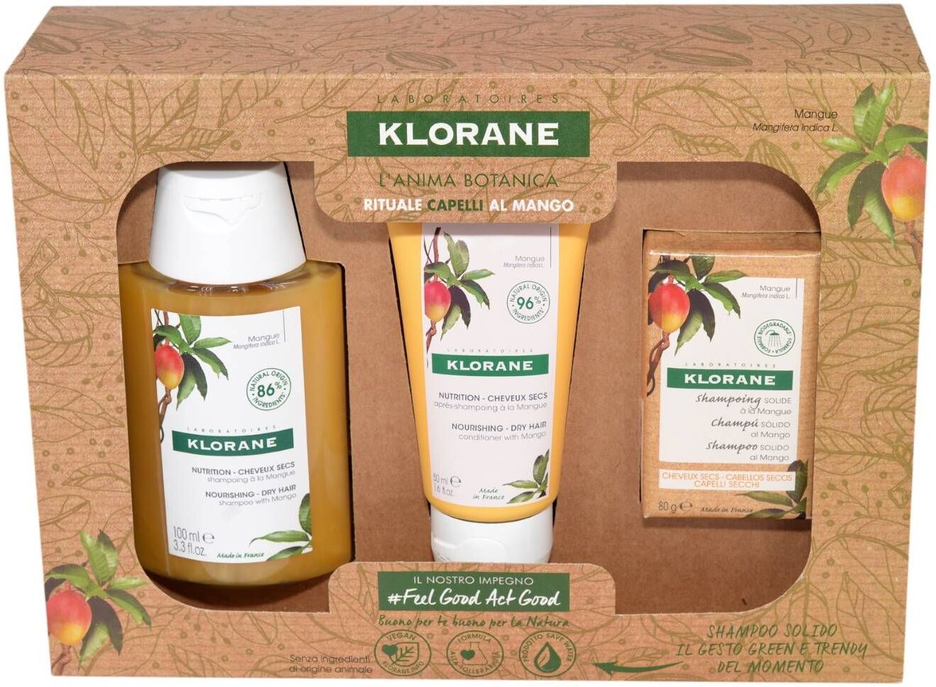 Klorane Rituale Capelli Mango Cofanetto Natale