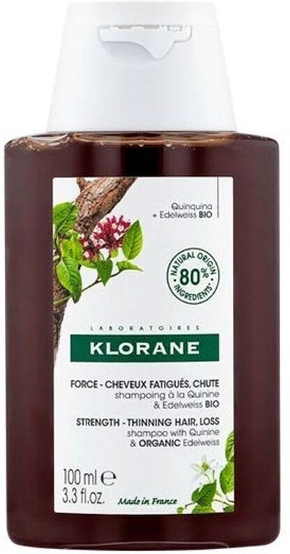 Klorane Shampoo Capelli Alla Chinina E Stella Alpina Bio 100ml