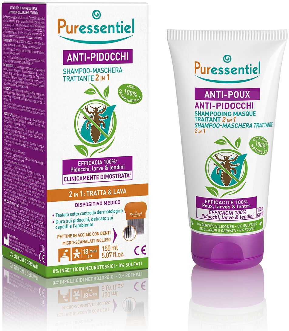 Puressentiel Trattamento 2 In 1 Anti Pidocchi 150ml