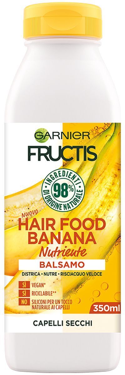 Garnier Fructis Hair Food Banana Balsamo Nutriente Capelli Secchi 350ml