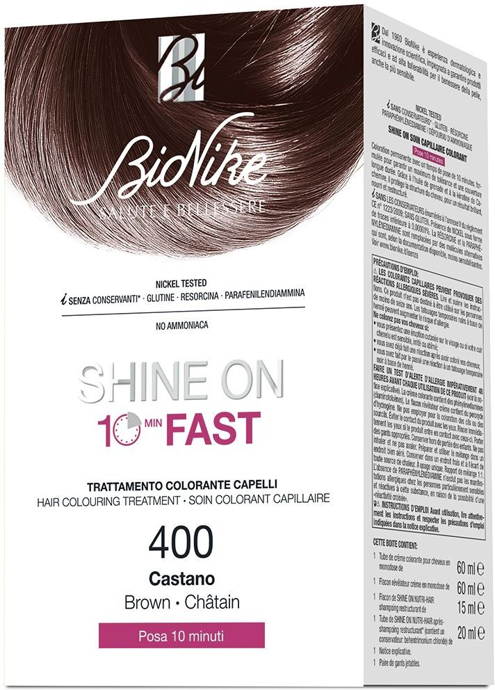 Bionike Shine On Fast Tinta Per Capelli Castano 400