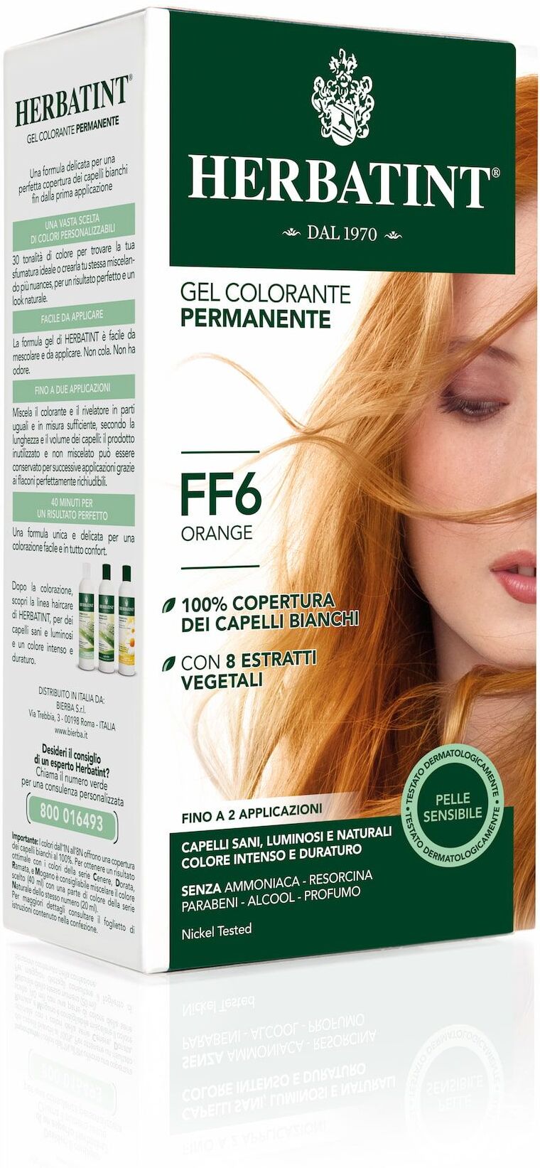 Herbatint Gel Colorante Permanente Ff6 Orange 150ml