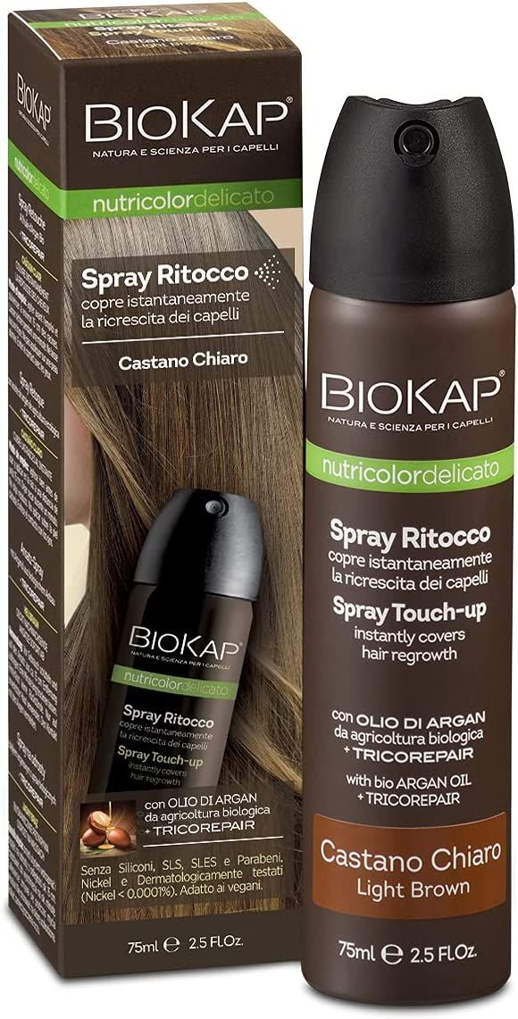 Biokap Nutricolor Delicato Spray Ritocco Castano Chiaro 75ml