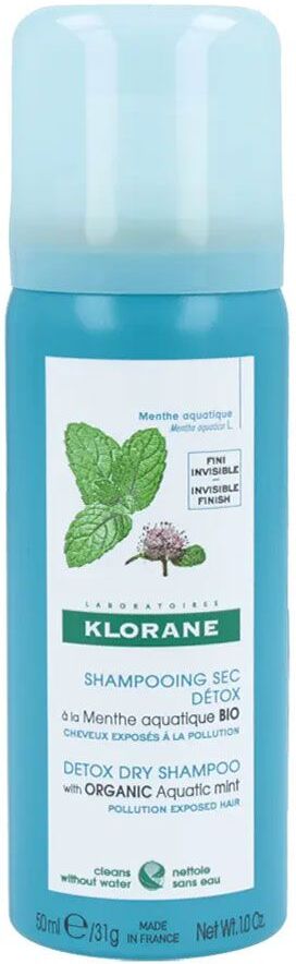 Klorane Shampoo Secco Detox Menta Acquatica 50ml