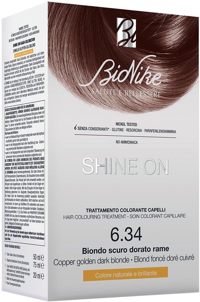 Bionike Shine On Tinta Per Capelli Biondo Scuro Dorato Rame 6.34