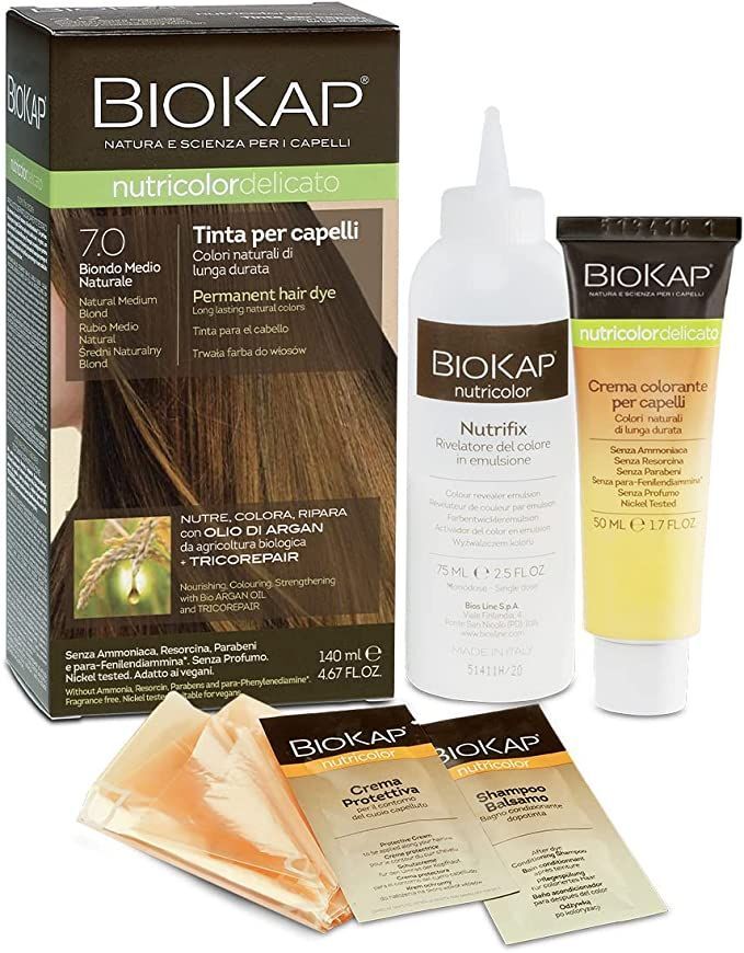 Biokap Nutricolor Delicato Tinta Capelli 7.0 Biondo Medio Naturale