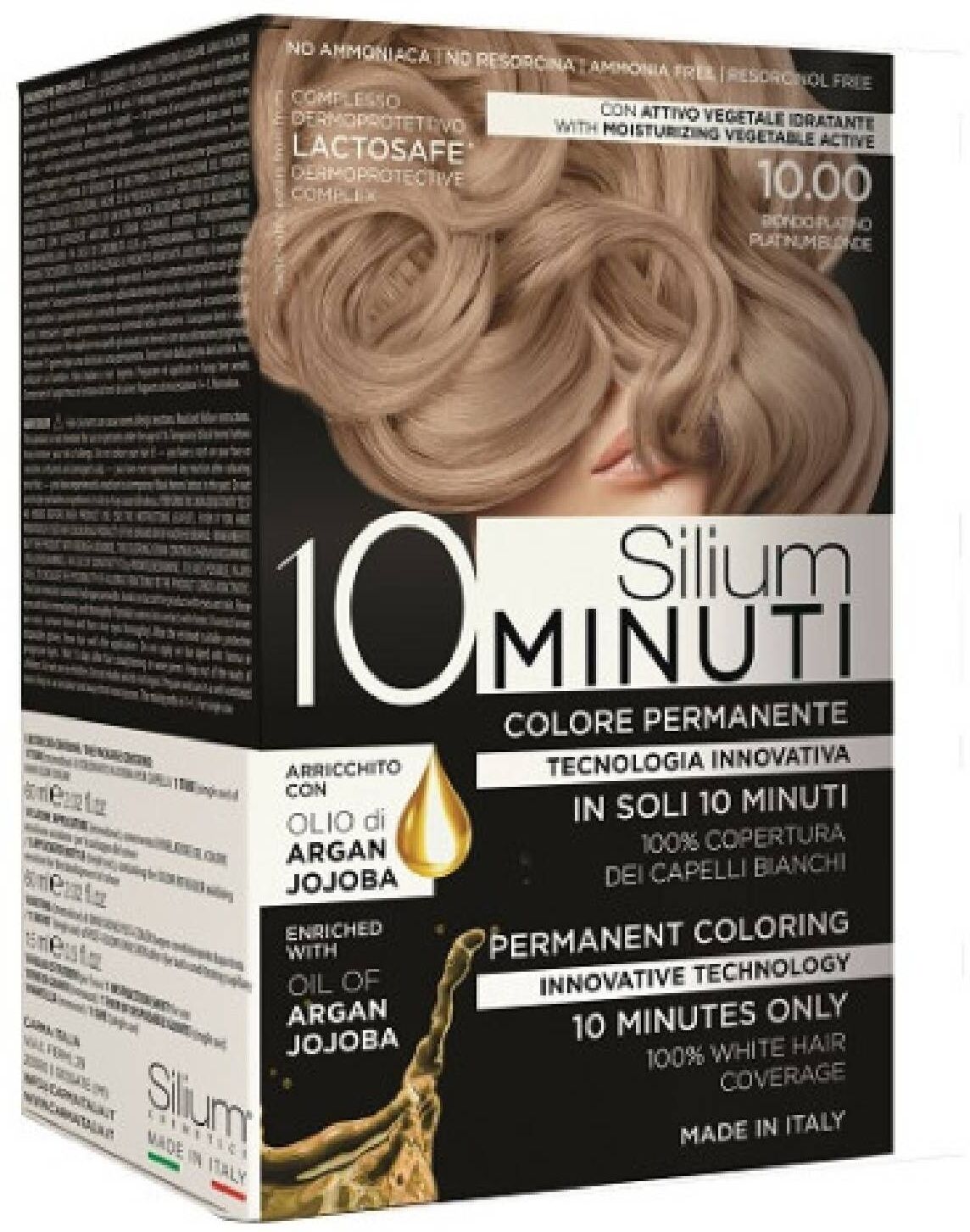 Silium 10 Minuti Colore Permanente Biondo Platino 10.00 135ml