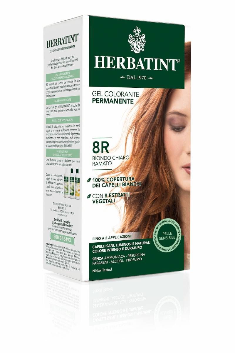 Herbatint Gel Colorante Permanente 8r Biondo Chiaro Ramato 150ml