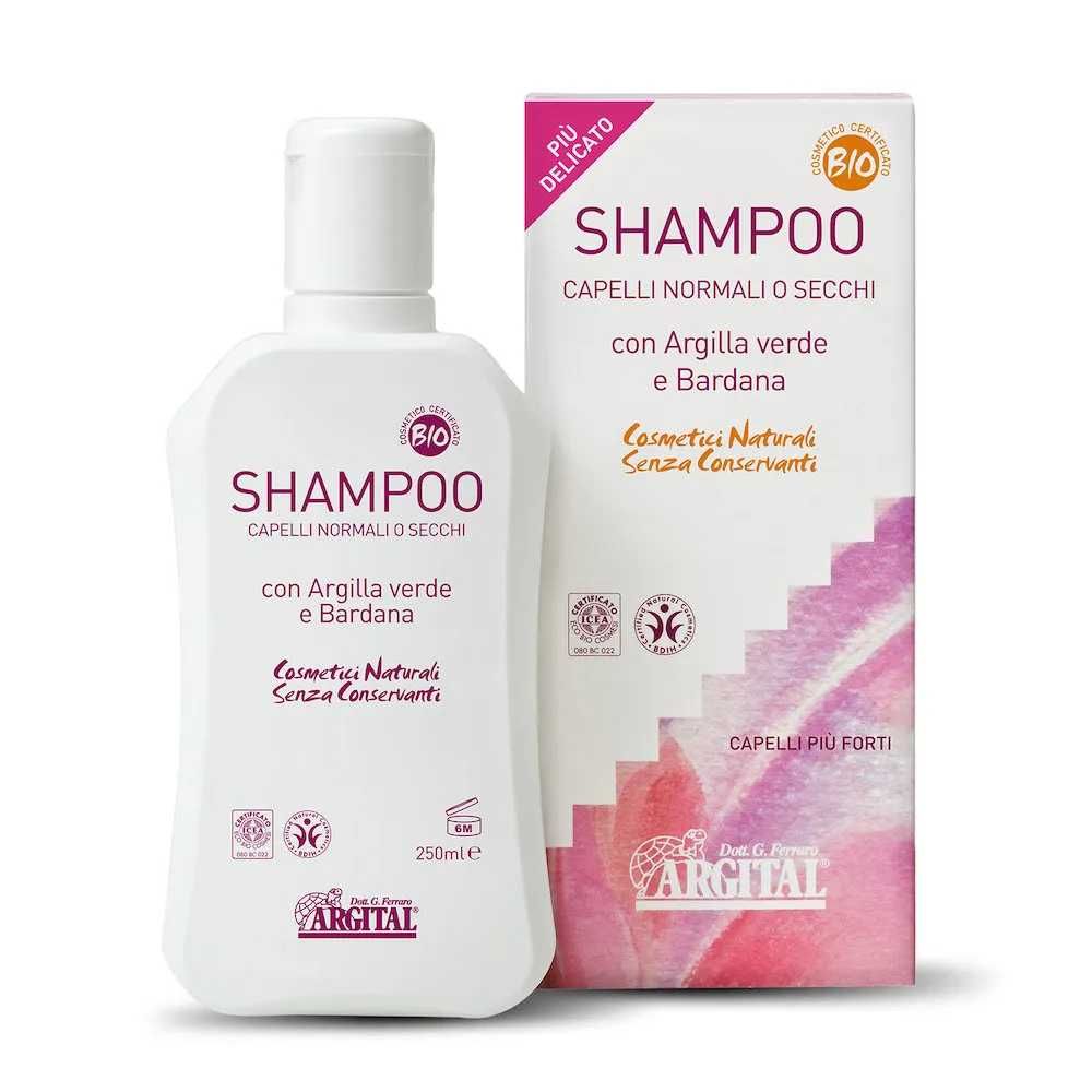 Argital Shampoo Capelli Normali Secchi Argilla Verde Bardana 250ml