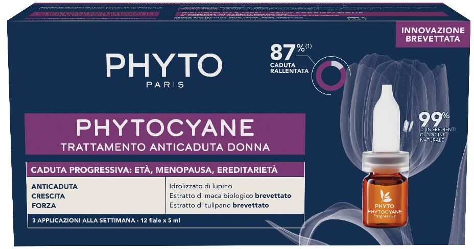 PHYTO (LABORATOIRE NATIVE IT.) Phytocyane fiale donna caduta progressiva 12 fiale da 5 ml