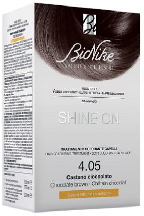 Bionike shine on 4.05 tinta per capelli castano cioccolato