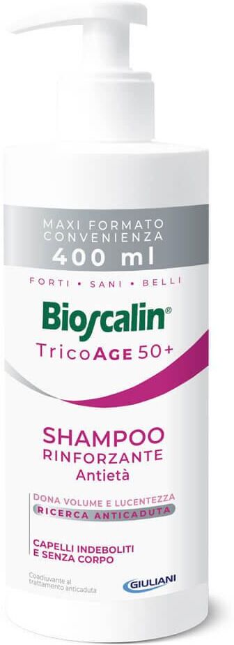 Bioscalin Tricoage Shampoo Rinforzante Antietà Maxi Size Flacone 400 ML