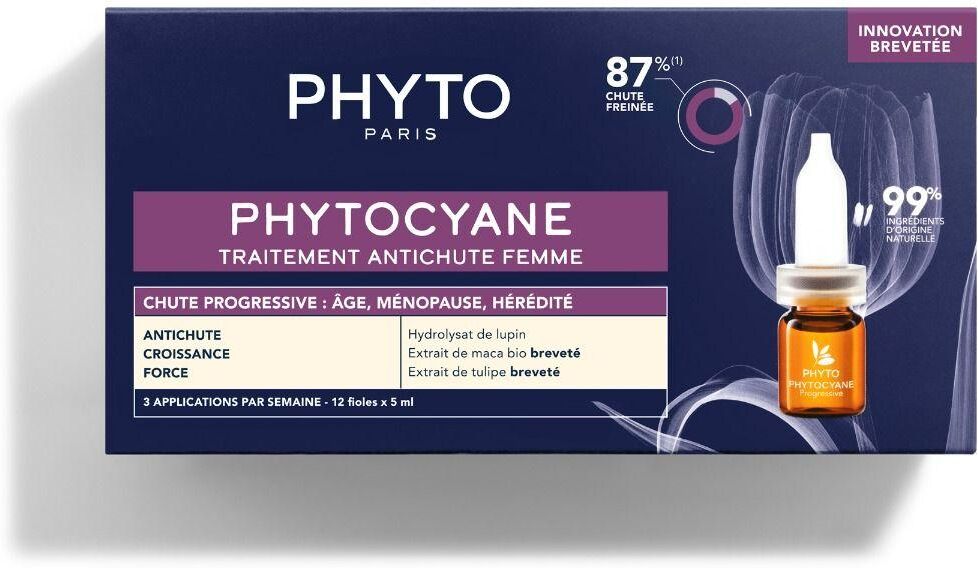 Phyto Phytocyane fiale donna contro la caduta progressiva dei capelli 12 x 3,5ml