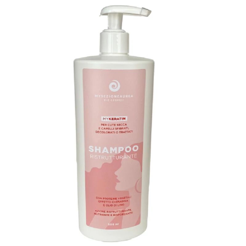 my sezione aurea Shampoo bio capelli lisci My Keratin Shampoo Ristrutturante alla Cheratina