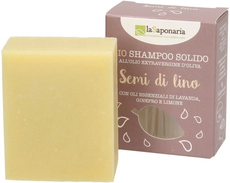 la saponaria Cosmetici solidi per capelli Shampoo Solido Semi Lino