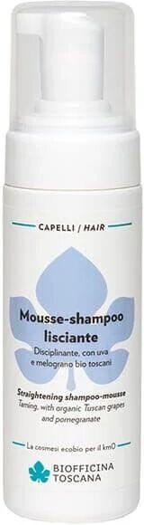 biofficina toscana Shampoo bio capelli lisci Mousse Shampoo Lisciante