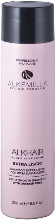 Alkemilla Shampoo bio capelli lisci Shampoo Extra Liscio con Rosa Damascena