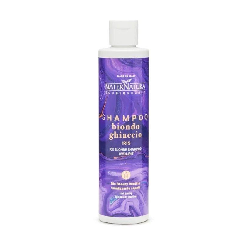 maternatura Riflessanti capelli Shampoo Tonalizzante Capelli Biondo Ghiaccio all'Iris