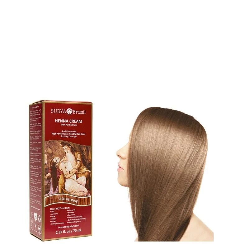 surya brasil Tinte per capelli Tinta Vegetale in Crema Hennè Biondo Cenere