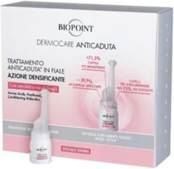 Biopoint DERMOCARE Fiale Anticaduta Cute Sensibile Capelli Fragili Speciale Donna 20 x 6 ML