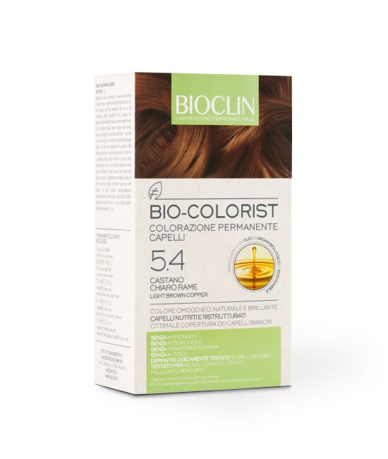 Bioclin Bio-Colorist 5.4 Castano Chiaro Rame Tintura Naturale Capelli