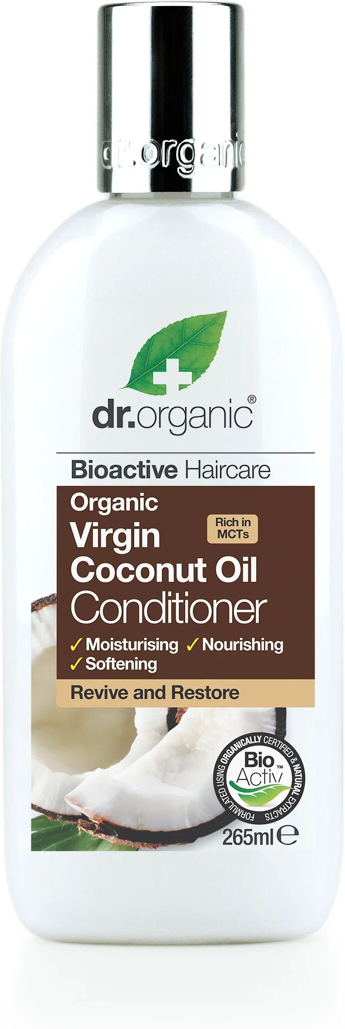 Dr. Organic Virgin Coconut Oil Conditioner Balsamo Ristrutturante Capelli 265 ml