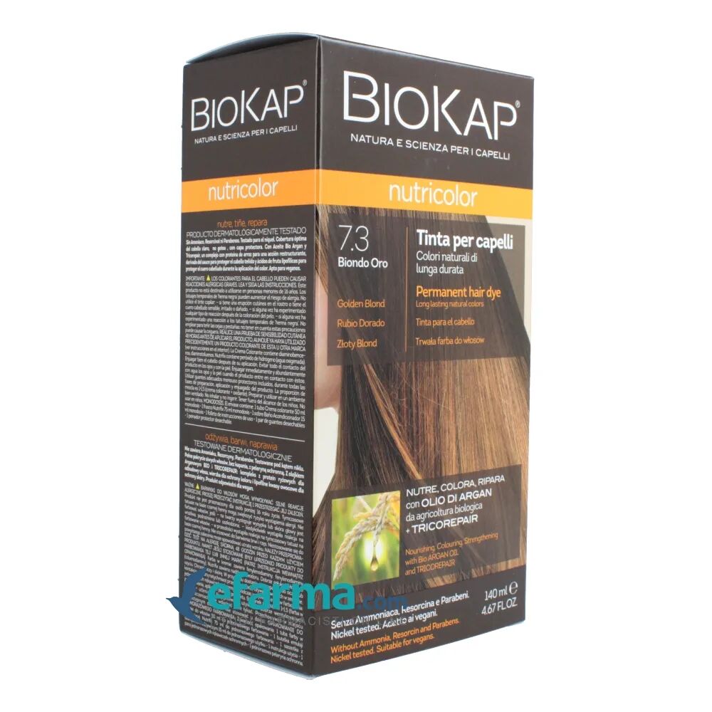 BIOKAP Nutricolor 7.3 Tinta Per Capelli Biondo Oro