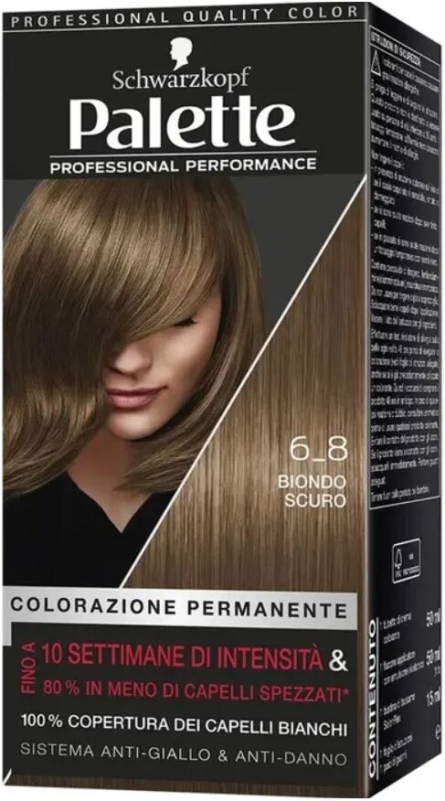 Schwarzkopf Palette Professional Colorazione Permanente 6-8 Biondo Scuro 170g