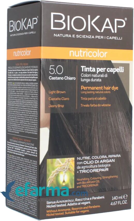 BIOKAP Nutricolor 5 Tinta Per Capelli Castano Chiaro