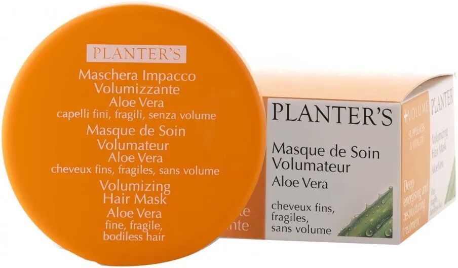 Planter's Aloe Vera Maschera Impacco Volumizzante Capelli Fragili 200 Ml