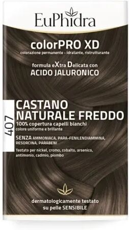 EuPhidra ColorPRO XD 407 Castano Naturale Freddo Tintura Per Capelli