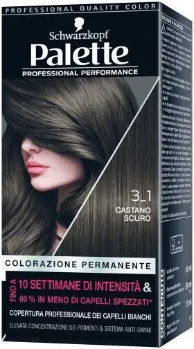 Schwarzkopf Palette Colorazione Permanente Performance 3-1 Castano Scuro