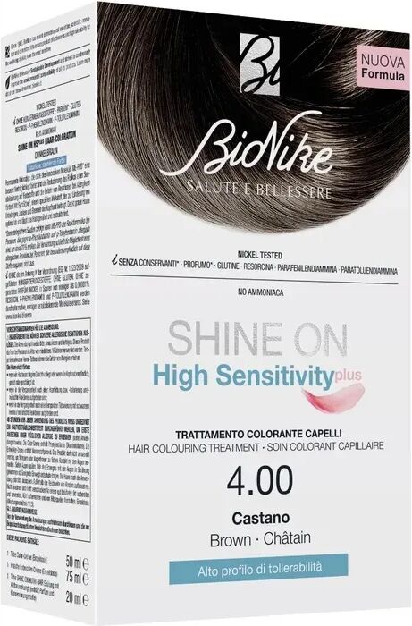 Bionike Shine On High Sensitivity Plus Tintura Per Capelli Castano 4.00