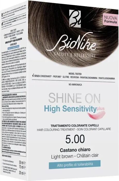 Bionike Shine On High Sensitivity Plus Tintura Per Capelli Castano Chiaro 5.00