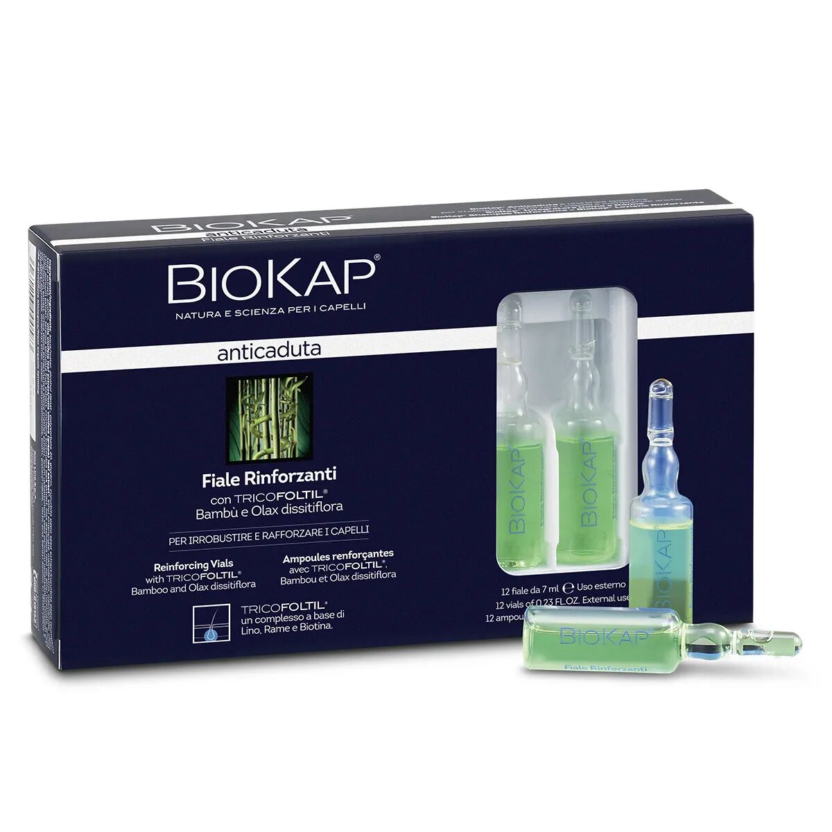 Bios Line Biokap Anticaduta Fiale Rinforzanti 12 Fiale da 7 ml