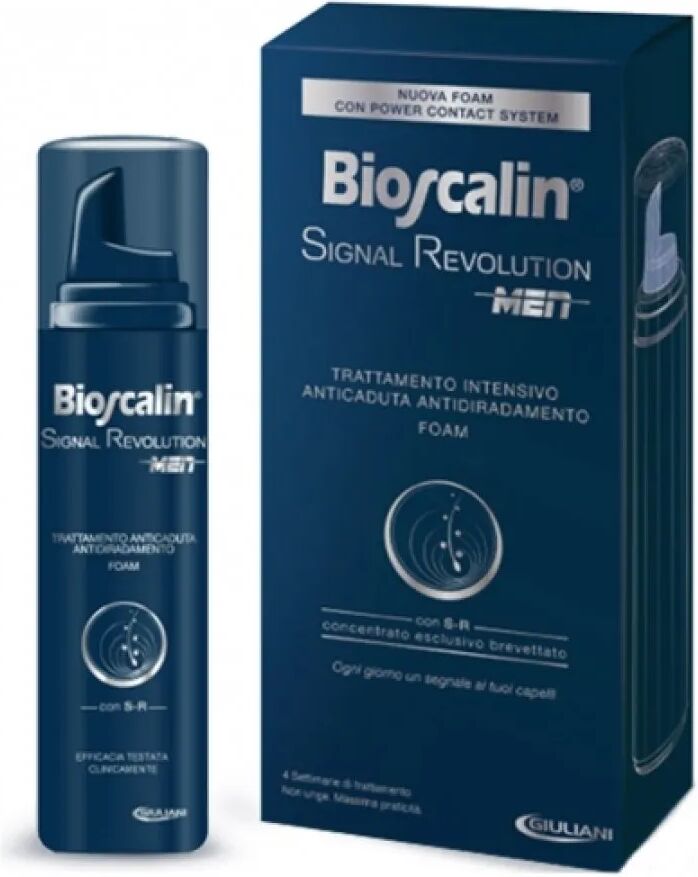 Bioscalin Signal Revolution Men Trattamento Intensivo Anticaduta Antidiradamento Schiuma 75 ml