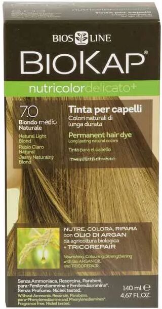 BIOKAP Nutricolor Delicato 7.0 Tinta Per Capelli Biondo Medio