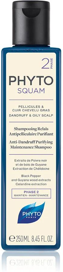 Phyto Paris Phyto Phytosquam Shampoo Antiforfora Purificante Per Cuoio Capelluto Grasso 250 ml