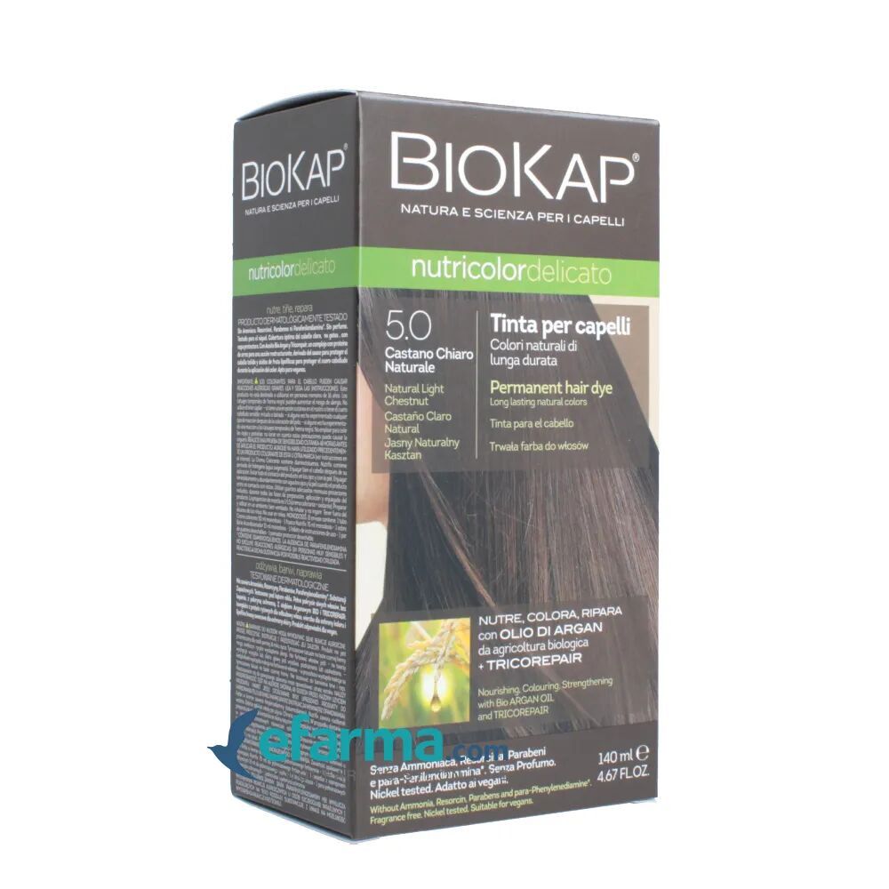 BIOKAP Nutricolor Delicato 5.0 Tinta Per Capelli Castano Chiaro