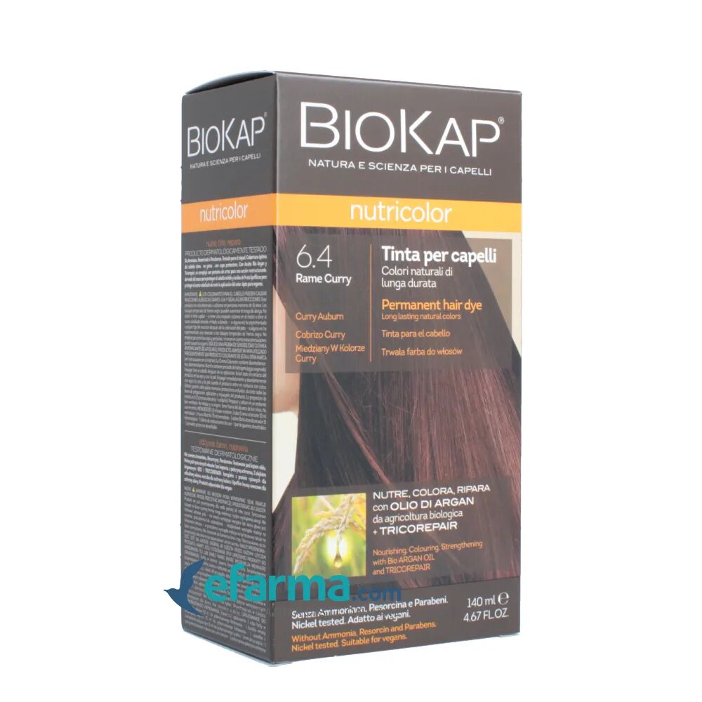 BIOKAP Nutricolor 6.4 Tinta Per Capelli Rame Curry